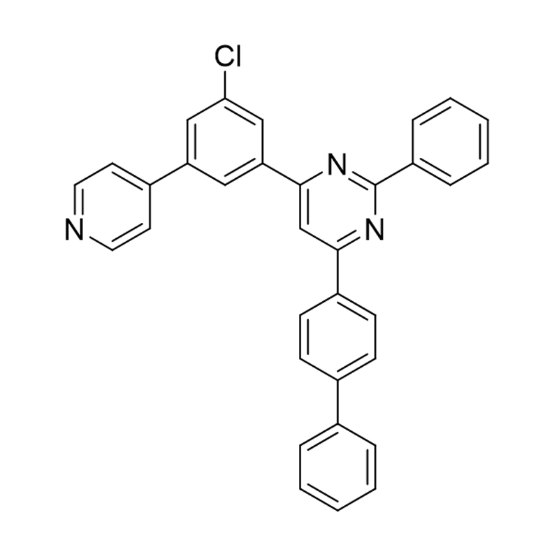 4-([1,1'-bifenil]-4-il)-6-(3-klór-5-(piridin-4-il)fenil)-2-fenil-pirimidin